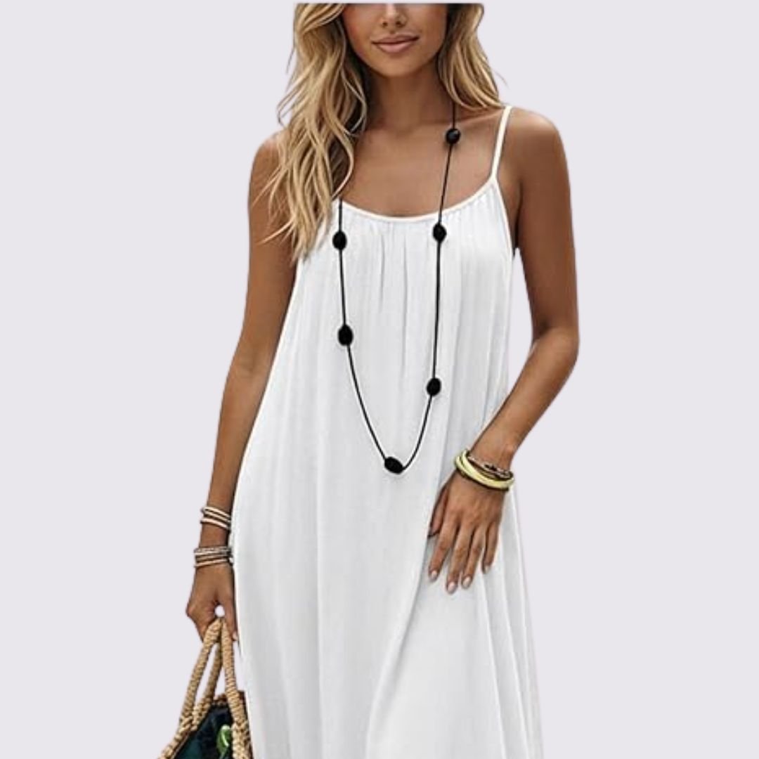 La Câline™ open-back dress — close-up back detail