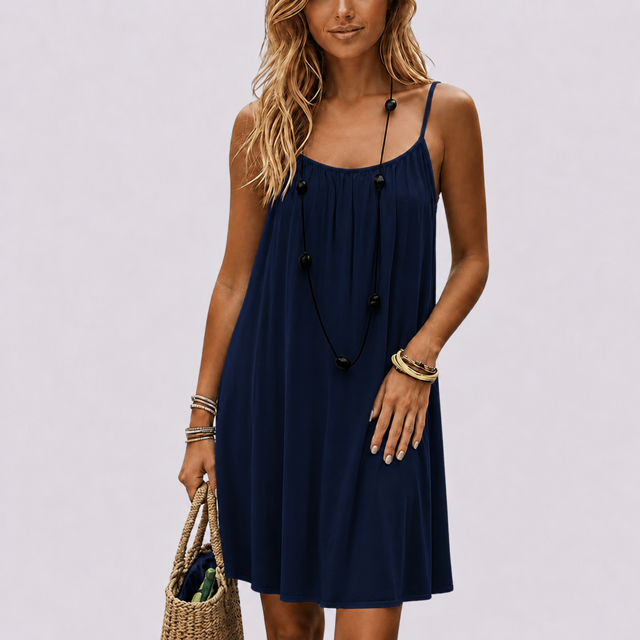 La Câline™ Open-Back Adjustable Dress — campaign visual