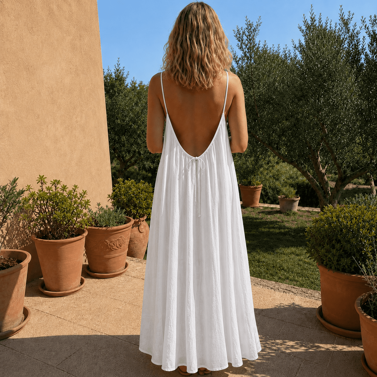 Open-Back Adjustable Summer Dress — effortless and elegant