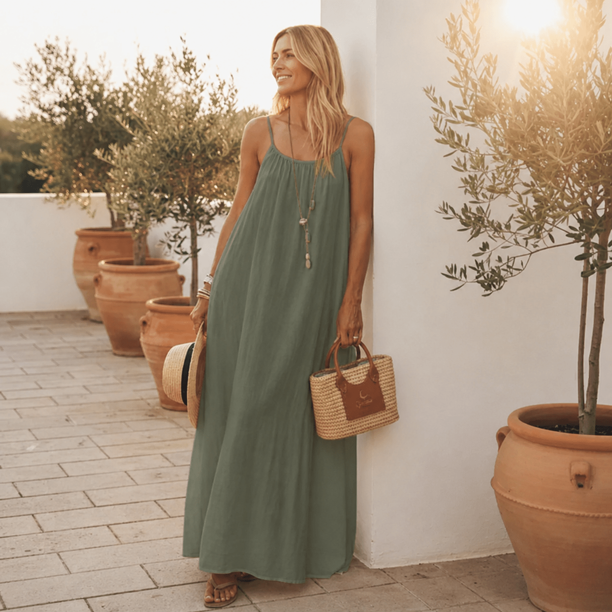 La Câline™ open-back dress — detail view