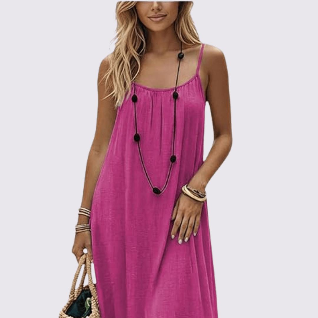 Open-Back Adjustable Dress — short mini length